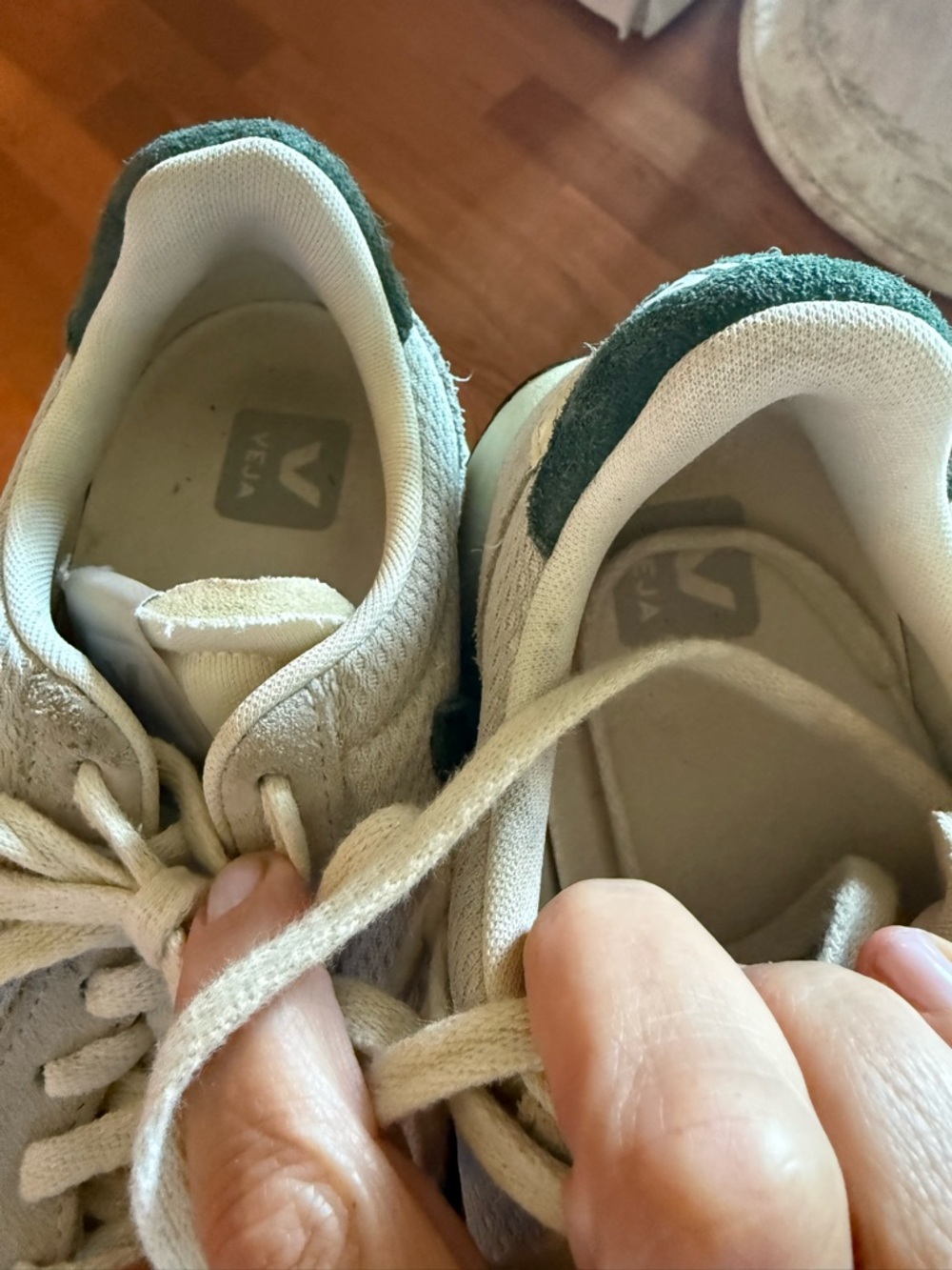 Veja Cyprus Paulistana Sneakers in Natural and Green size 40 - Picture 7 of 8